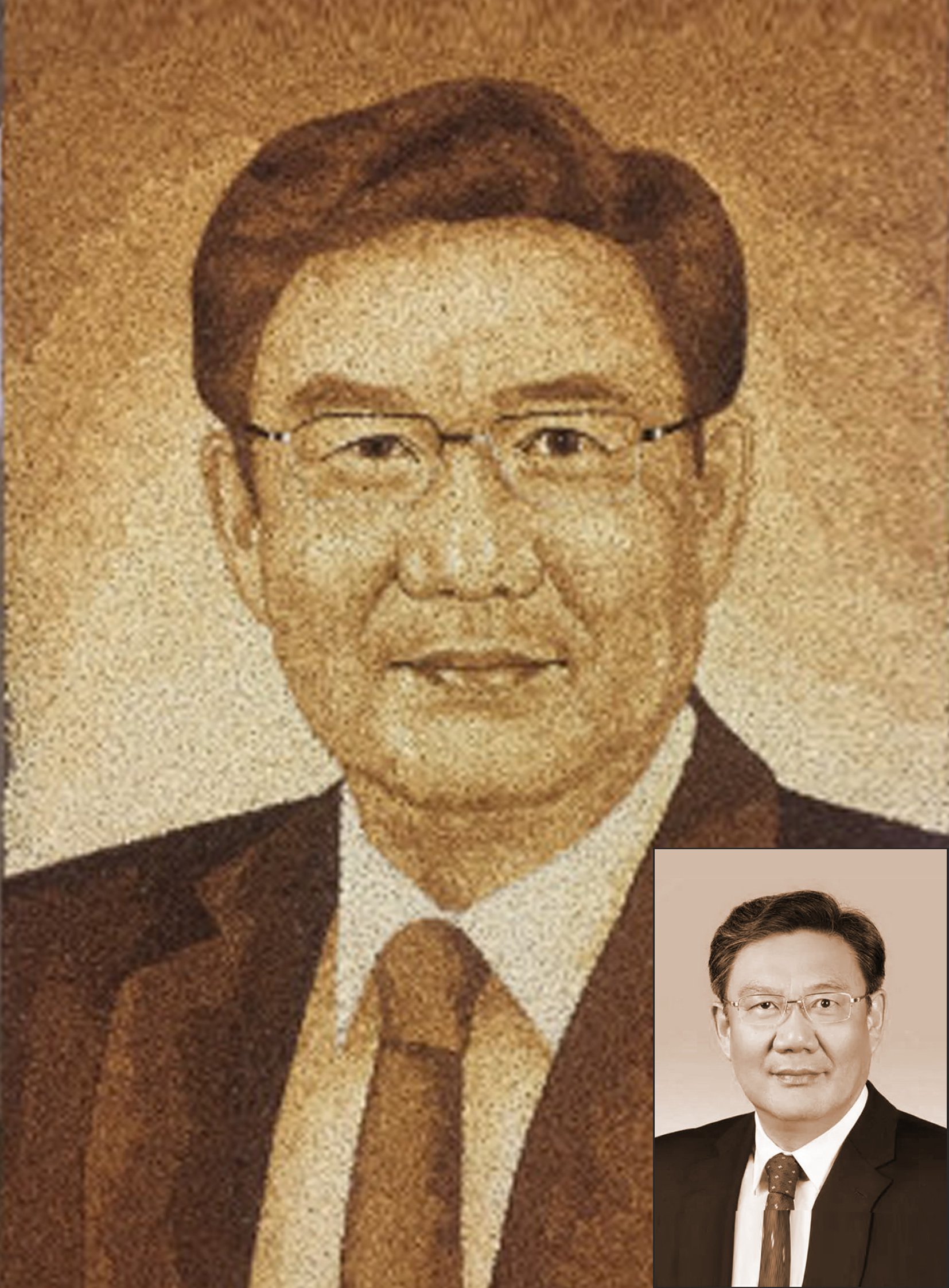 tranh gạo chân dung
