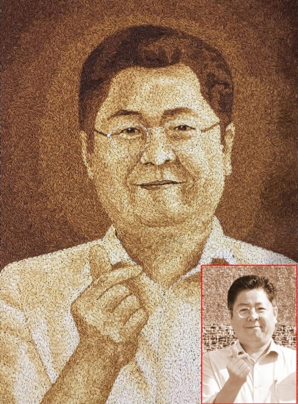 Tranh Gạo Rang Chân Dung 2025 58