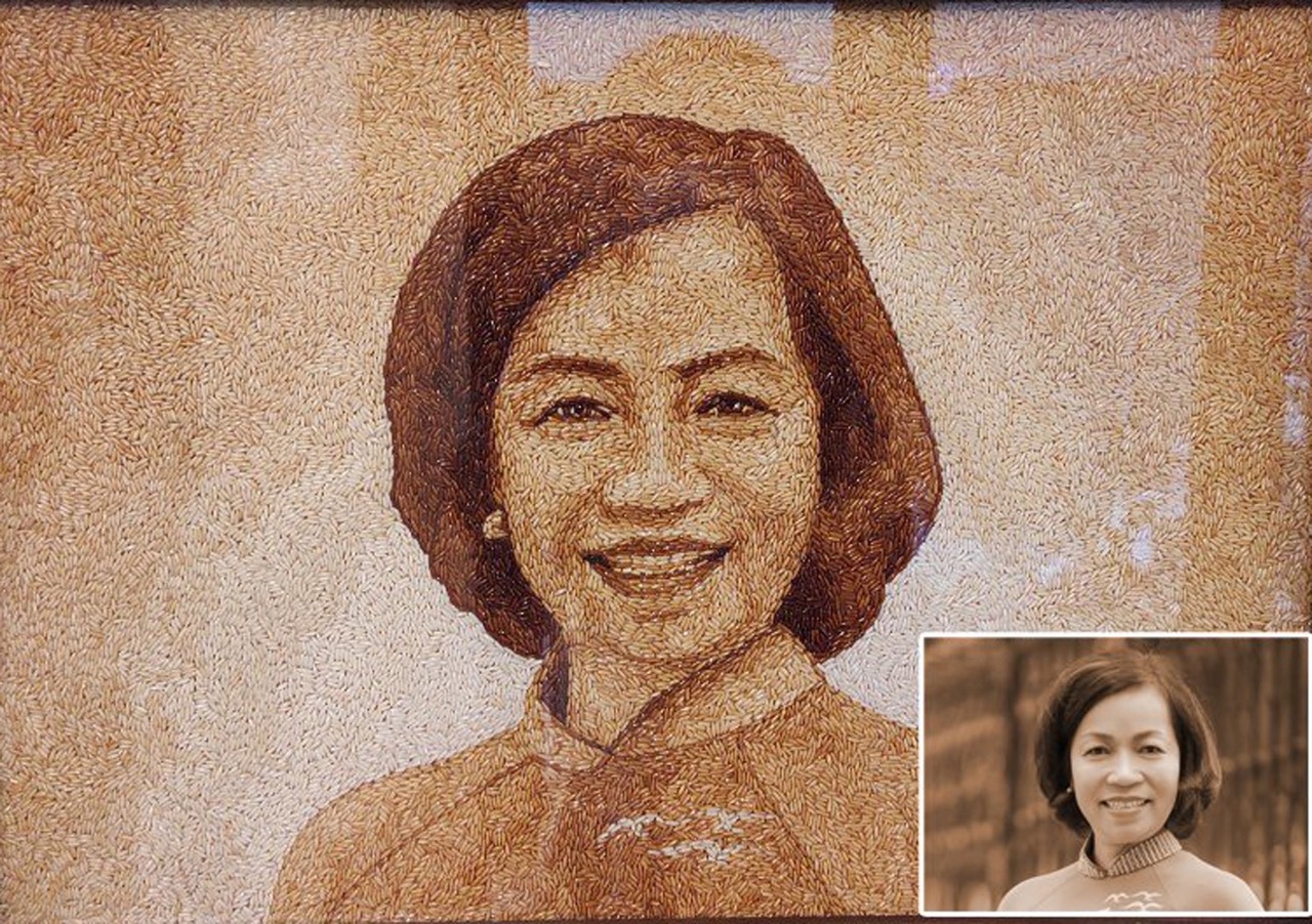 Tranh Gạo Rang Chân Dung 2025 61 1