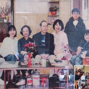 Tranh Gạo Màu Ảnh Gia Đình 1