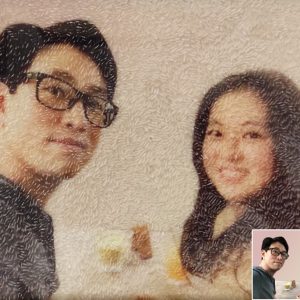 Tranh Gạo Màu Chân Dung 16