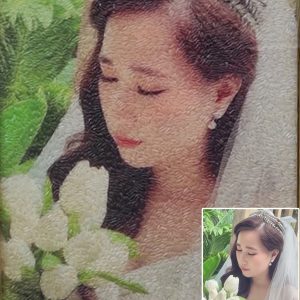 Tranh Gạo Màu Chân Dung 8