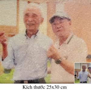 Tranh Gạo Màu Chân Dung Đôi 5