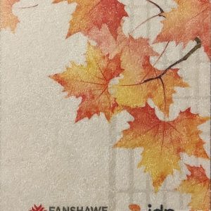 Tranh Gạo Phong Cảnh Lá Đỏ Mùa Thu