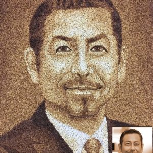 Tranh Gạo Rang Chân Dung 2025 25