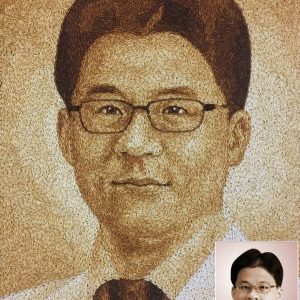 Tranh Gạo Rang Chân Dung 2025 32