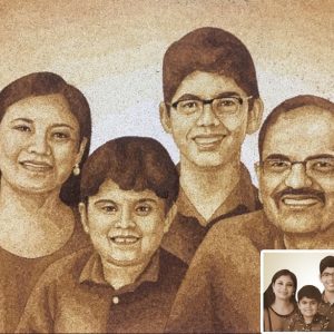 Tranh Gạo Rang Chân Dung 2025 33