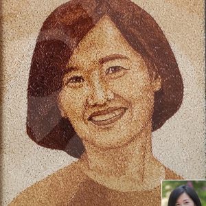 Tranh Gạo Rang Chân Dung 2025 49