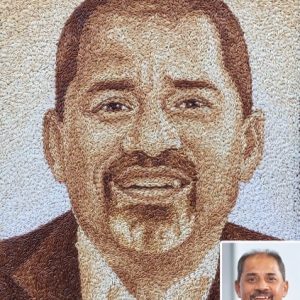 Tranh Gạo Rang Chân Dung 2025 50