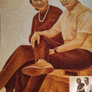 Tranh Gạo Rang Chân Dung 2025 54