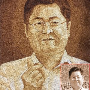 Tranh Gạo Rang Chân Dung 2025 58