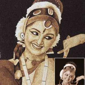 Tranh Gạo Rang Chân Dung 2025 60