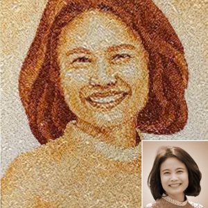Tranh Gạo Rang Chân Dung 2025 62