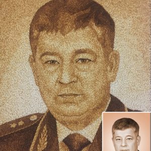 Tranh Gạo Rang Chân Dung 2025 8